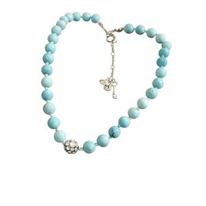 Fossil Turquoise Beaded Choker Necklace – Giftable